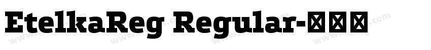 EtelkaReg Regular字体转换